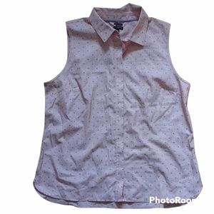 Talbots Sleeveless button top